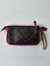 Coach Solid Brown Pink Leather Wristlet One size - photo 3