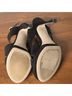 Stuart Weitzman 100% Suede Solid Black Heels Size 9 - photo 8