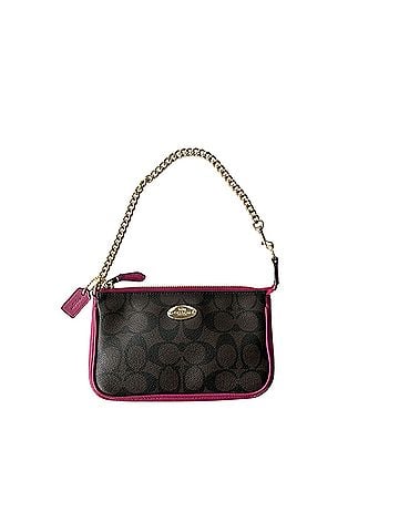 Coach Signature Large Wristlet 19 Leather Wristlet (view 1)