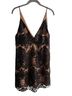 Free People 88% Polyester 12% Nylon 100% Polyester Floral Black Cocktail Dress Size 10 - photo 1