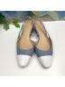 Veronica Beard Print Blue White Flats Size 9 - photo 4