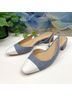 Veronica Beard Print Blue White Flats Size 9 - photo 5