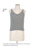 Shein 100% Cotton Chevron-herringbone Black Sleeveless Top Size 8 - photo 5