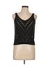 Shein 100% Cotton Chevron-herringbone Black Sleeveless Top Size 8 - photo 1
