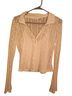No Comment White Long Sleeve Blouse Size M - photo 1