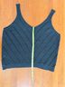 Shein 100% Cotton Chevron-herringbone Black Sleeveless Top Size 8 - photo 6