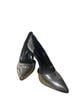 Jessica Simpson Black Silver Heels Size 7 1/2 - photo 1