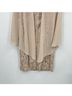 Alex Evenings 100% Polyester Solid Multi Color Tan Gray Cocktail Dress Size 12 - photo 8