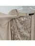 Alex Evenings 100% Polyester Solid Multi Color Tan Gray Cocktail Dress Size 12 - photo 6