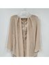Alex Evenings 100% Polyester Solid Multi Color Tan Gray Cocktail Dress Size 12 - photo 7