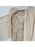 Alex Evenings 100% Polyester Solid Multi Color Tan Gray Cocktail Dress Size 12 - photo 9