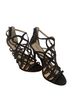 Zigi Soho Black Silver Heels Size 8 1/2 - photo 1