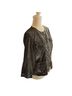 Ruby Rd. 100% Polyester Animal Print Green Black Jacket Size 12 - photo 5