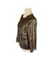 Ruby Rd. 100% Polyester Animal Print Green Black Jacket Size 12 - photo 4