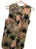 Cure Floral Multi Color Sleeveless Button-Down Shirt Size S - photo 2