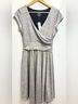 Maeve Solid Silver Cocktail Dress Size S - photo 5