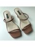 Nine West Brown Tan Heels Size 5 - photo 5