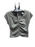 Gap Gray Short Sleeve Blouse Size L - photo 1