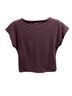 Gap Purple Brown Short Sleeve Blouse Size L - photo 2