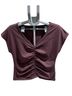 Gap Purple Brown Short Sleeve Blouse Size L - photo 1