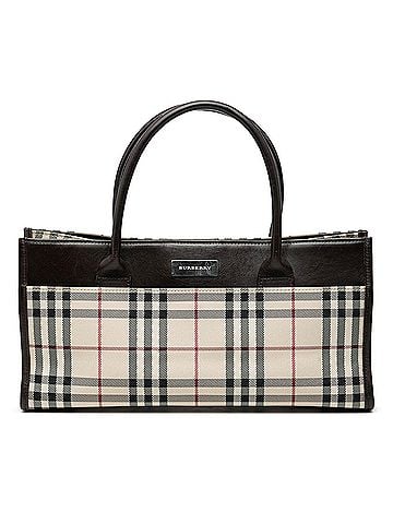 Burberry House Check Canvas Handbag (view 1)