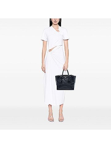 Prada Glace Calf Twin Pocket Double Handle Satchel (view 2)