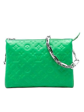 Louis Vuitton Monogram Embossed Puffy Lambskin Coussin PM (view 1)