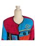 Allure 100% Rayon 100% Polyester Print Red Blue Black Cardigan Size M - photo 10