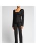 Marina Moscone Plaid Black Long Sleeve T-Shirt Size 0X - photo 3