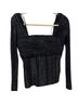 Marina Moscone Plaid Black Long Sleeve T-Shirt Size 0X - photo 1