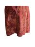 Chico's Aztec Or Tribal Print Orange Black Denim Skirt Size M - photo 6