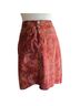 Chico's Aztec Or Tribal Print Orange Black Denim Skirt Size M - photo 1