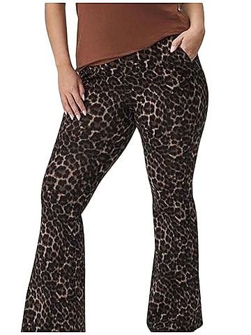 Torrid Leopard Flare Legging Leggings (view 1)