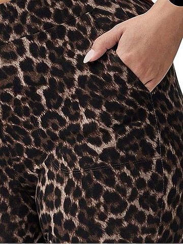 Torrid Leopard Flare Legging Leggings (view 2)