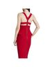 BCBGMAXAZRIA 100% Polyester 100% Polyester Red Cocktail Dress Size 4 - photo 2