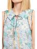Coach Floral Blue Ivory Sleeveless Blouse Size 6 - photo 1