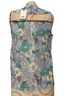 Coach Floral Blue Ivory Sleeveless Blouse Size 6 - photo 2