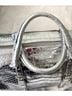 Michael Kors 100% Leather Silver Leather Weekender One size - photo 5