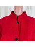 Talbots 60% Viscose 40% Wool 100% Polyester Solid Red Coat Size 14 - photo 5