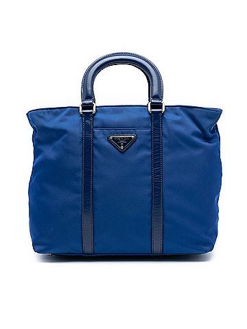 Prada Vitello Trimmed Tessuto Satchel (view 1)