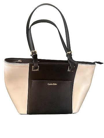 Calvin Klein Leather Tote (view 1)