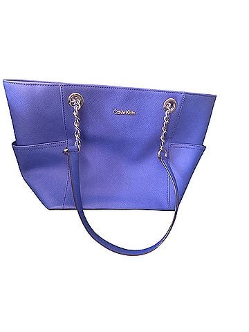 Calvin Klein Leather Tote (view 1)