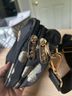 Bioworld 100% Polyester Solid Black Gold Crossbody Bag One size - photo 6