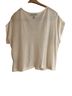 August Silk Ivory Short Sleeve Blouse Size S - photo 2