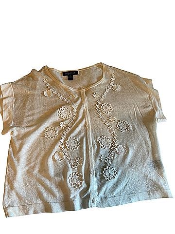 August Silk sweater Short Sleeve Blouse (view 1)