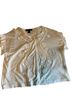 August Silk Ivory Short Sleeve Blouse Size S - photo 1