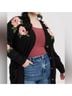 Torrid Floral Black Pink Cardigan Size 0 - photo 3