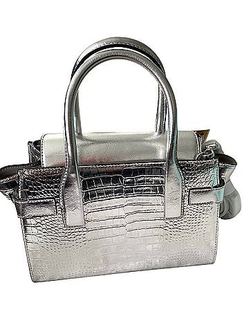 Michael Kors Carmen Leather Satchel (view 2)