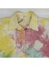 LoveShackFancy 100% Cotton Tie-dye Pink Yellow Jacket Size XS - photo 6