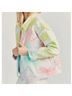 LoveShackFancy 100% Cotton Tie-dye Pink Yellow Jacket Size XS - photo 4